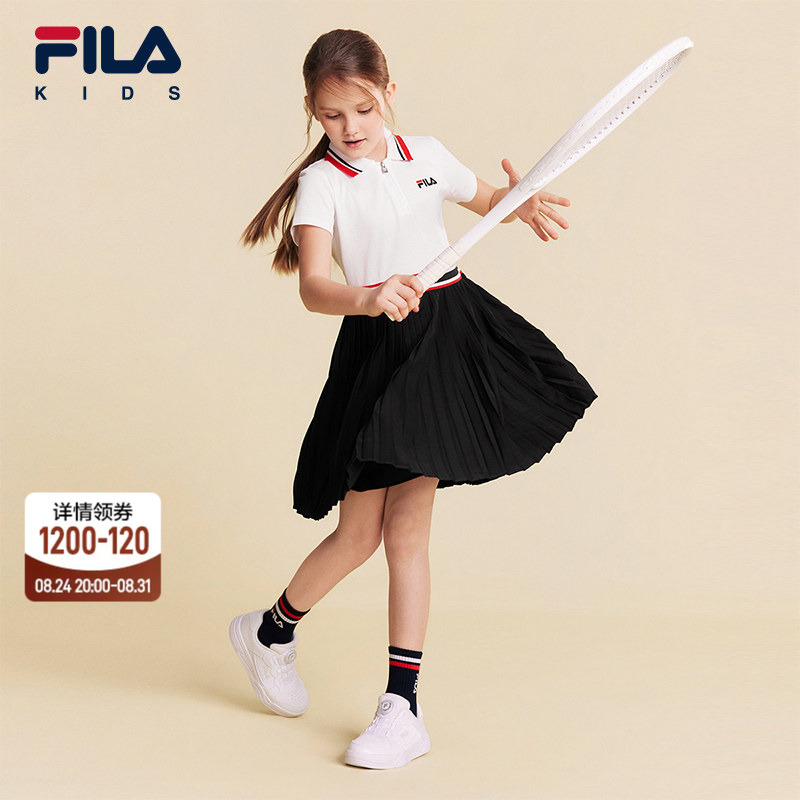 [Susan Skirt] Fila Children's Clothing Skirt 2026 Summer New Style Girls' Tennis Dress for Older Children