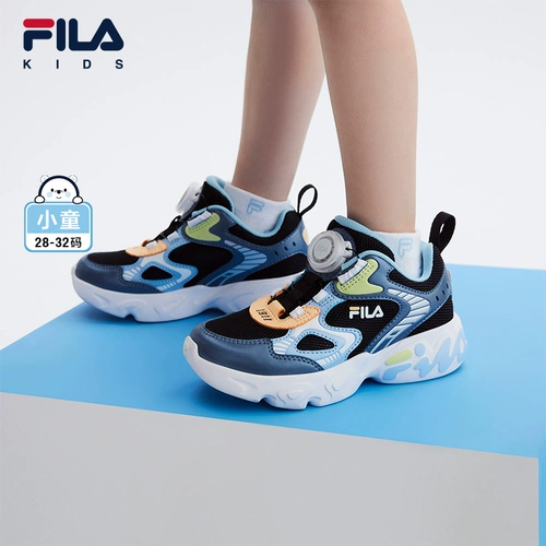 Fila fila Детская обувь Artist Artaual Shoes 2024 Lummer Style Little Boys and Girls Boa Retro Roode обувь