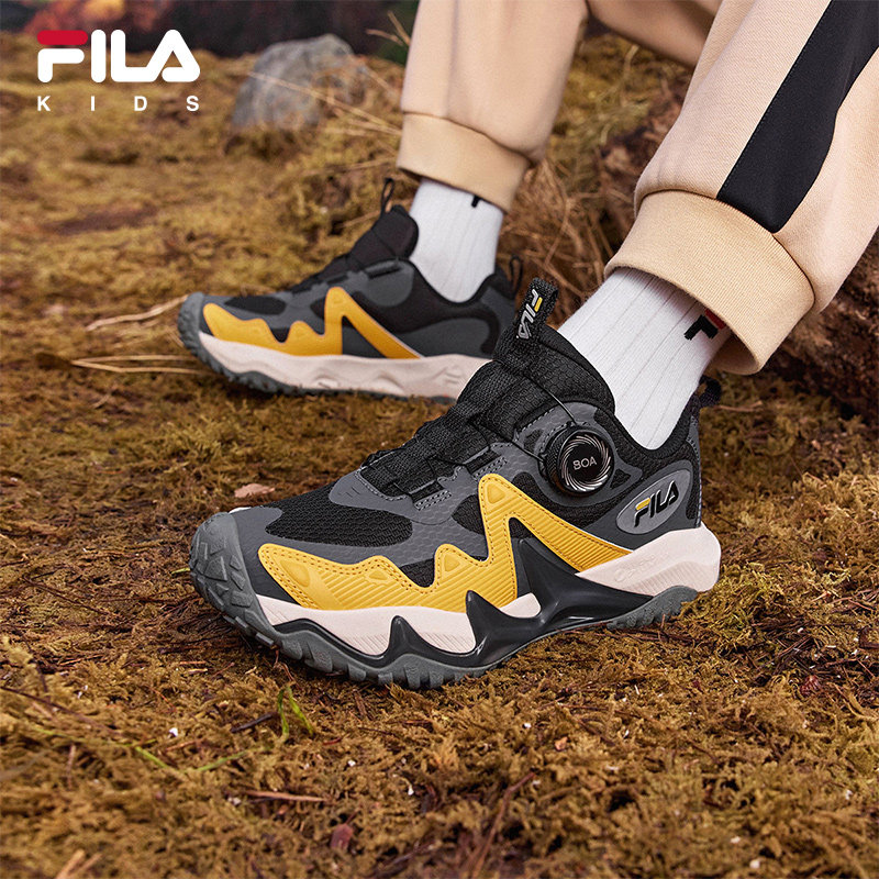 Детская обувь FILA, универсальная тренировочная обувь, новинка сезона 2025, детская спортивная обувь для мальчиков среднего возраста, уличная обувь tiger claw 4