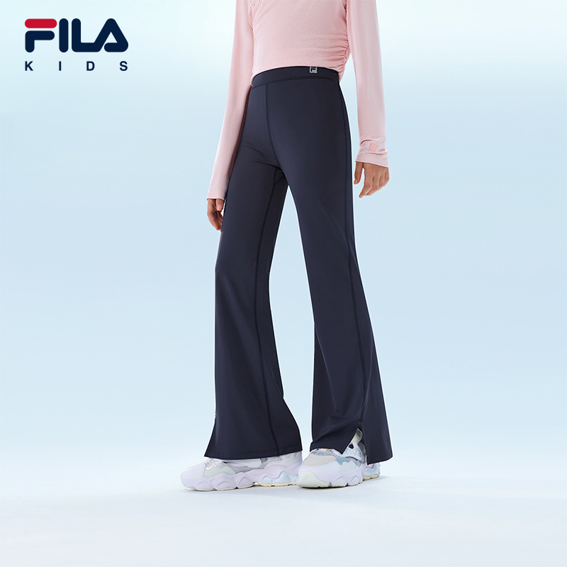 【Flared Pants】Fila Children's Clothing Long Pants 2026 Summer New Girls' Yoga Leggings