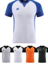 New Sanheng Basketball Referee Uniform Sponsored Provincial League Referee Uniform Short-Sleeved Jersey Training Uniform Group Purchase Printing Number