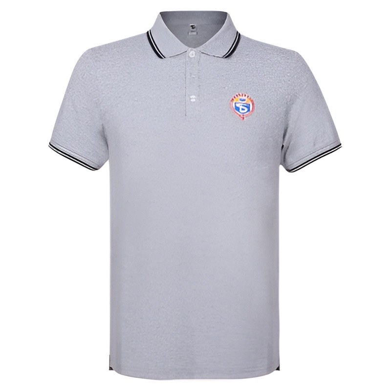 Shunde Desheng School 01m Men's Summer Sportswear T-Shirt Gray Polo Shirt