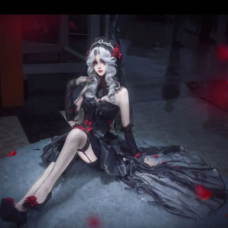 Peach Coss Anime Long Night Cosplay Identity V Psychologist Long Night Cosplay Costume Witch Night Outfit Peach Coss Anime Long Night Cosplay Identity V Psychologist Long Night Cosplay Costume Witch Night Outfit