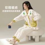 Зимняя коралловая бархатная пижама, утепленный милый зимний фланелевый комплект для принцессы