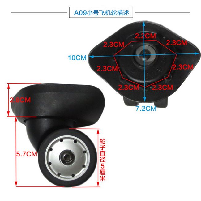 Bánh xe đa năng phụ kiện hộp hành lý hộp lốp xe bánh xe bánh caster túi xe đẩy trường hợp thay thế bánh xe hành lý sỉ lẻ phụ kiện vali