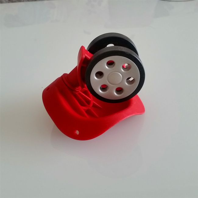 Hộp hành lý nhỏ phụ kiện liên quan đến hành lý bánh xe vạn năng bánh xe trường hợp bánh xe màu đỏ một lót vali