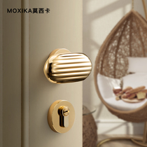 Mossi Carmen Lock Indoor Bedroom Mute Golden Magnetic Lock Nordic Room Door Light Extravagant Modern Silent Door Lock