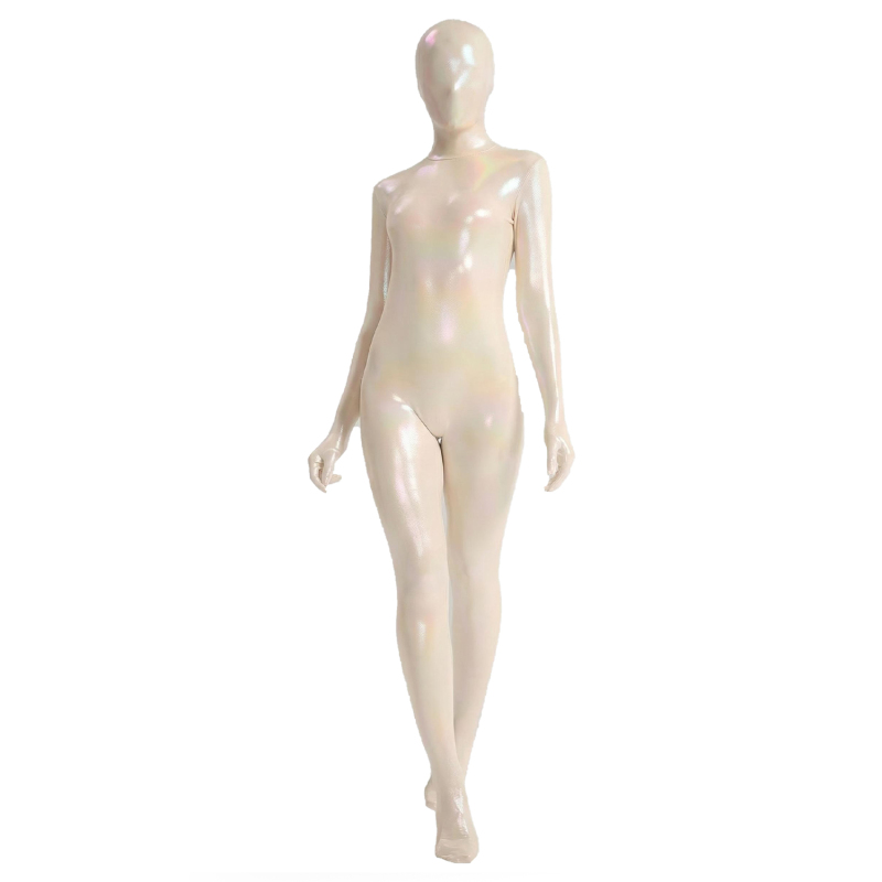 Zentai Full-Body High-Elasticity Iridescent Gradient Sexy and Playful Yoga Body Shaping Role-Playing Tight-Fitting Jumpsuit
