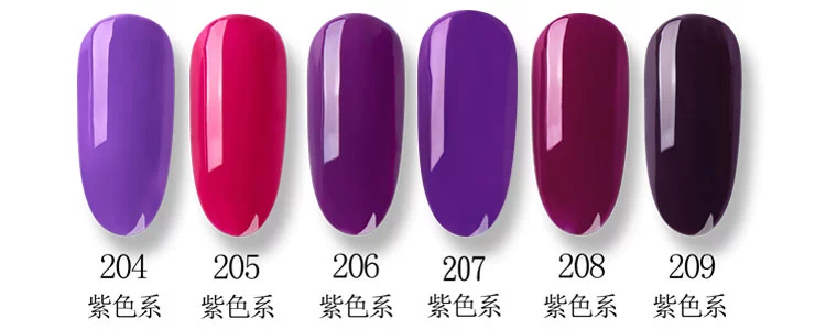 Nail Ba Lan 2019 Thời trang mới Rượu vang đỏ 6 Chai Set Nail Phot Liệu pháp Barbie Nail Ba Lan Keo chính hãng - Sơn móng tay / Móng tay và móng chân nail màu đỏ