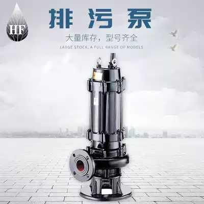 2 inch sewage pump vertical stainless steel single-stage submersible sewage pump large flow 380V with reamer cutting sewage lifting pump