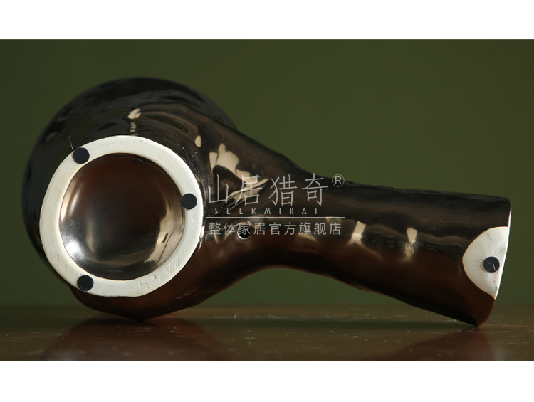 New Chinese style Nordic household soft outfit example room furnishings furnishing articles creative ceramic flower arranging flowers, holding a vase