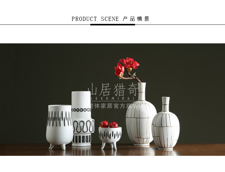 Nordic breeze white ceramic paint vase is contracted and I sitting room fine expressions using flower arranging flowers, table decoration furnishing articles