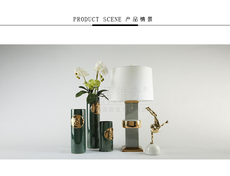 I and contracted Nordic household act the role ofing is tasted, the new Chinese style living room decoration lamp is placed between example ceramic lamp