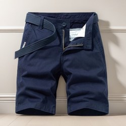 Summer Work Shorts for Men, Sports Casual Straight-Leg Trendy Beach Large Size Breeches, Half Pants for Men, Suitable for Outdoor Wear
