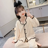 Детская демисезонная хлопковая пижама, мультяшный лонгслив для принцессы, комплект, осенняя