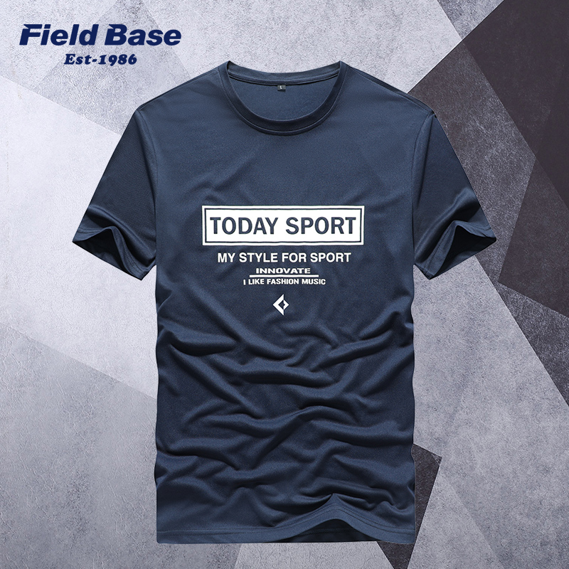 Quick-drying T-shirt men's summer outdoor running T-shirt new round neck casual loose breathable sports quick-drying short-sleeved