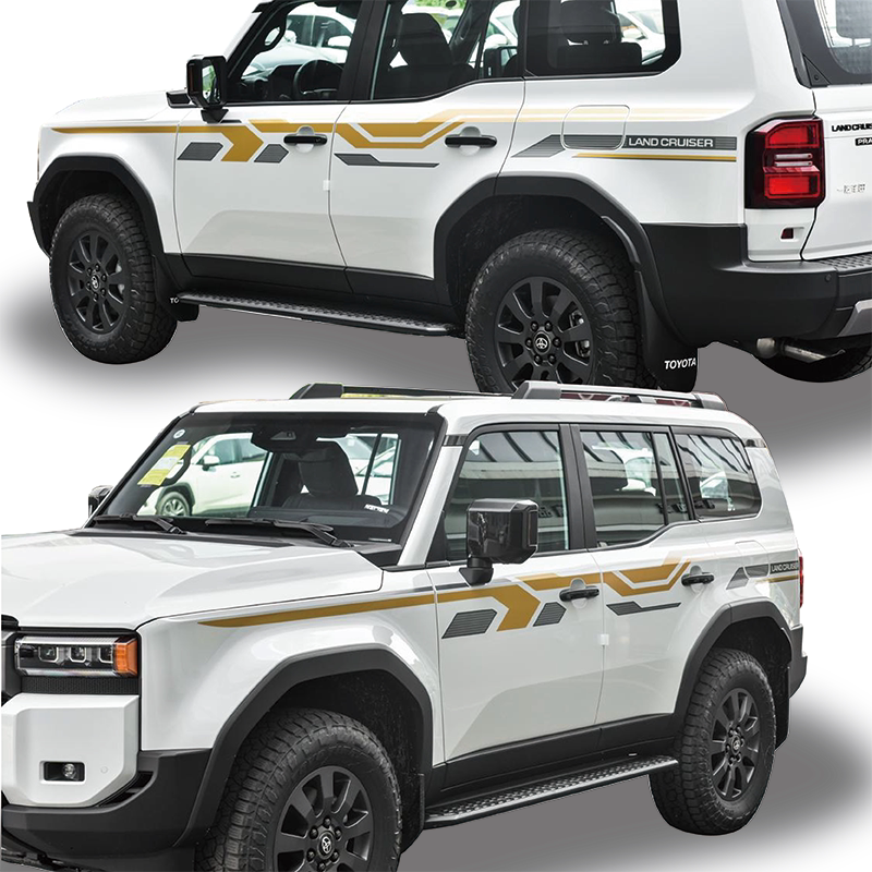 Suitable for 24-26 Models of the New Prado Original Style, Body Stripes, 3m Stickers for Modification Accessories