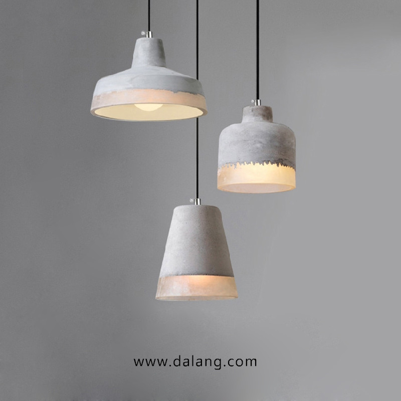 Designer Retro Bar Bar Table Lamp American Creative Wabi-Sabi Style Restaurant Chandelier Concrete Cement Industrial Chandelier
