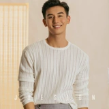 Мужской летний тонкий лонгслив, трикотажный свитер, свободный крой, защита от солнца, круглый воротник