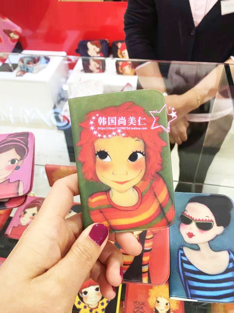 YOUK SHIM chính hãng của Hàn Quốc Lu Xinyuan / nguồn gói thẻ PVC ngân hàng chủ thẻ tài liệu gói chống ăn mòn ví da