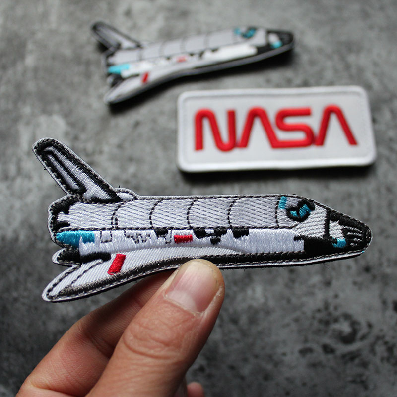 NASA Velcro patch armband embroidery badge can be sewed patch to send hair surface NASA space shuttle cloth sticker