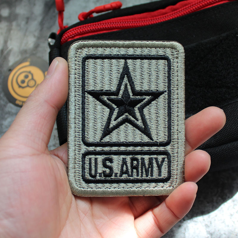 USARMY full embroidery Velcro chapter army fan clothing armband personality bag sticker badge morale chapter patch outdoor