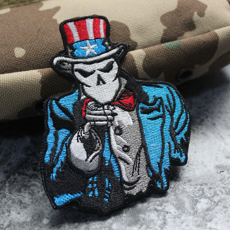U S Uncle Sam Uncle Sam full embroidery armband Velcro chapter morale chapter patch bag with hair surface