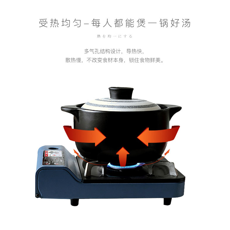 Ceramic casserole stew pot soup pot soup rice soup pot gas high temperature resistant large jug household gas flame