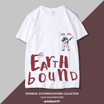 nasa Flagship store official website short sleeve T-shirt male astronaut space ins Tide brand couple summer trend cotton body