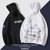 NASA Joint Printing hooded loose flagship store official website Tide brand astronauts female basketball leisure wild clothes men