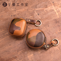 Ziyi] Huawei FreeBuds3 leather earphone bag Apple Airpods1 2 generation pro protective cover storage box