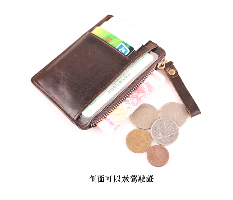 [Sub-nghệ thuật] handmade da thẻ đa thẻ head lớp da thẻ ngân hàng đơn giản siêu mỏng giấy phép lái xe thiết lập đồng xu ví ví nam lv