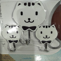 Ring silver hook Pat three board hair four board HY0663 size cat adhesive hook hook Hook free of punch 39 yuan