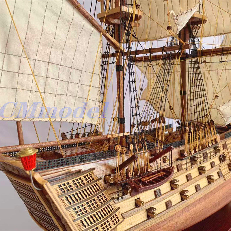 胜利号木质风帆船模型HMS VICTORY英国手工古战舰成品｜手工党狂喜！这