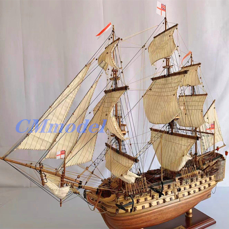 胜利号木质风帆船模型HMS VICTORY英国手工古战舰成品｜手工党狂喜！这