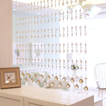 Sophia crystal bead curtain porch shoe cabinet partition living room balcony screen bedroom curtain finished semi-hanging curtain New