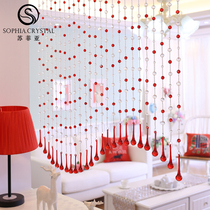 Sophia crystal bead curtain porch partition living room aisle bathroom bedroom door curtain finished New hanging curtain