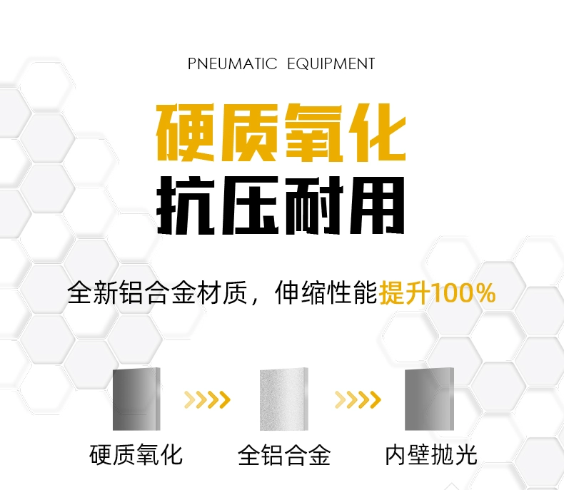 Xi lanh ba trục ba thanh có thanh dẫn hướng TCM6*10-12x16/20/25/32/40/50/63×25*100-S piston khí nén mini kích thước xi lanh khí nén