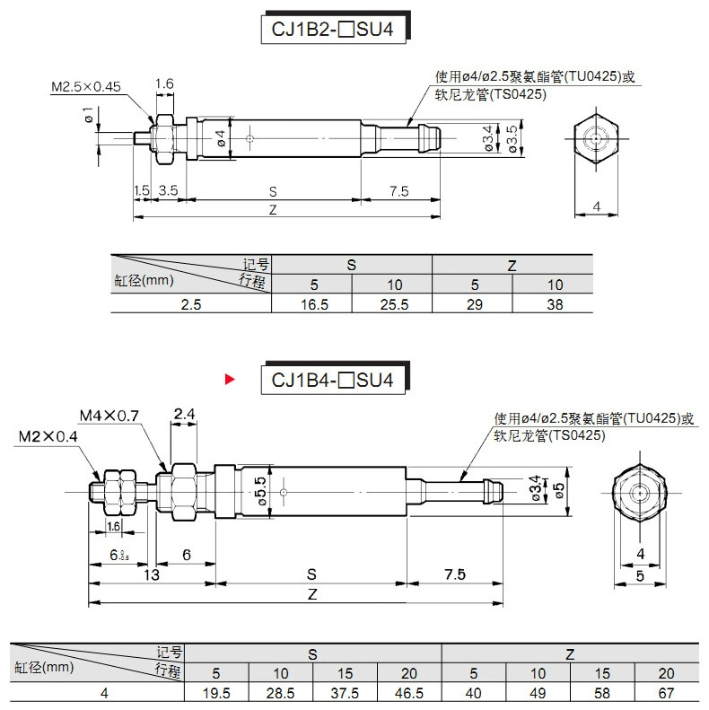 xylanh khí nén smc Xi lanh kim nhỏ bằng khí nén dòng CJ1 CJ1B4-5-10-15-20-25 Xi lanh nhỏ siêu nhỏ Tác động đơn xylanh khí nén smc phụ kiện xi lanh khí nén