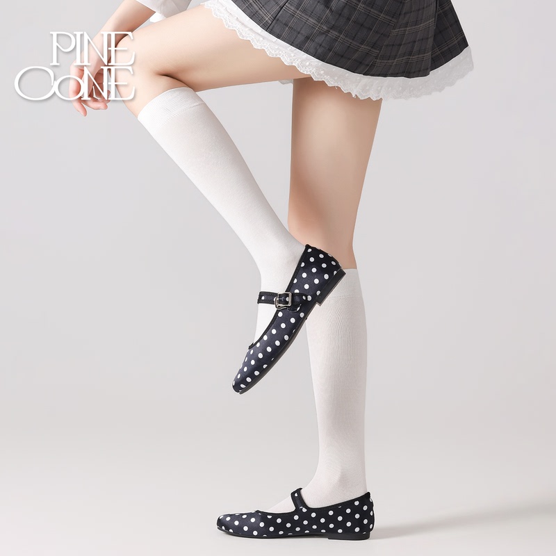 White Calf Socks for Spring and Summer, Thin Mulberry Silk Socks for Women, Cool Lyocell Solid Color Jk Long Tube Slouch Socks, Seamless