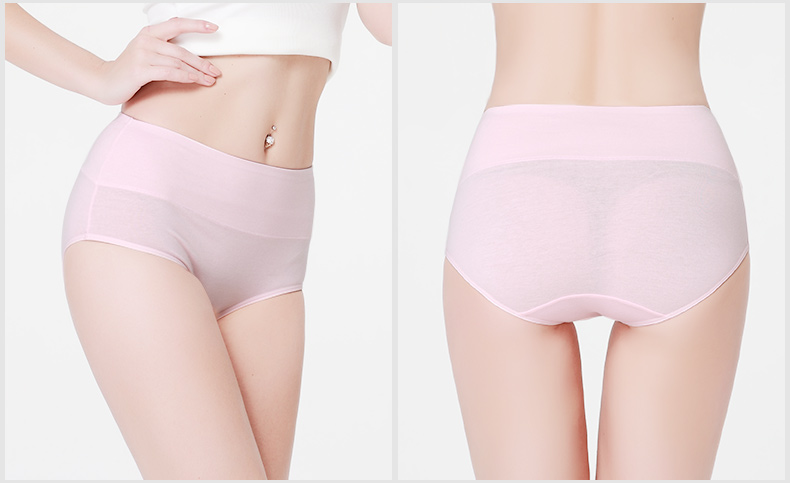 Quần lót cạp cao nữ cotton sau sinh bụng quần đùi ngắn kích thước lớn đồ lót đậu đỏ cotton áo 3 quần quan lot tre em