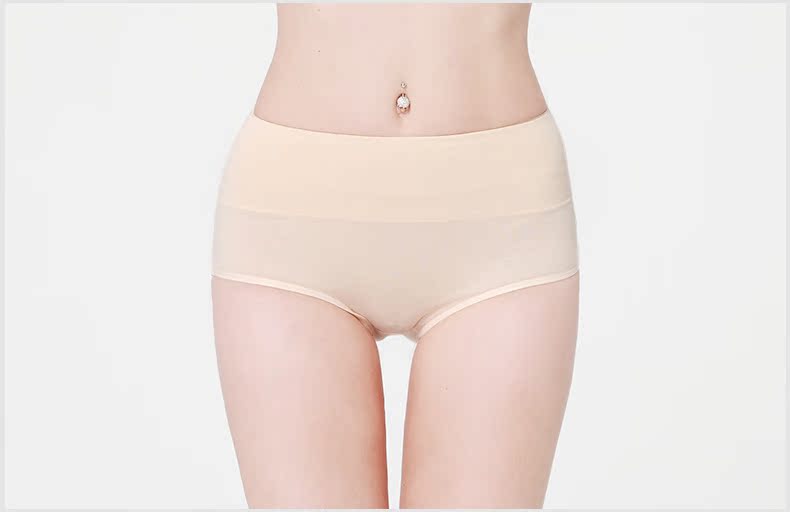 Quần lót cạp cao nữ cotton sau sinh bụng quần đùi ngắn kích thước lớn đồ lót đậu đỏ cotton áo 3 quần quan lot tre em