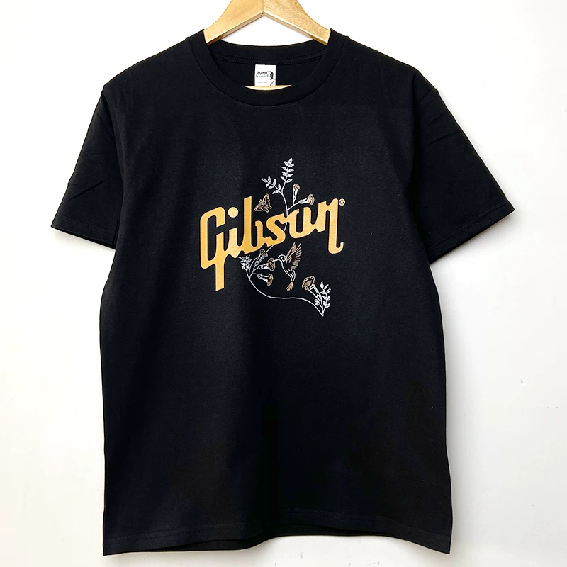 Футболка Gibson Hummingbird SHIRRT Gypson Human Bird Guitar T-shirt с коротким рукавом