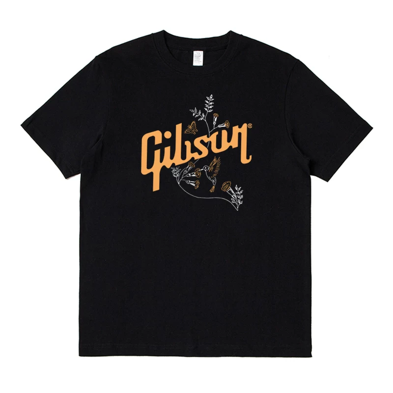 Футболка Gibson Hummingbird SHIRRT Gypson Human Bird Guitar T-shirt с коротким рукавом