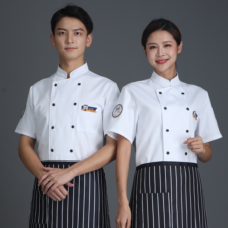 Egg Pastry Dessert Baking Dressers workwear Short sleeves West Point Division Chef Costume Men's Long Sleeve Autumn winter paragraph Custom