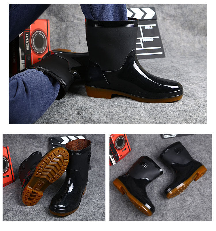 Chaussures - bottes caoutchouc homme pour hiver - semelle tendon - Ref 961254 Image 25