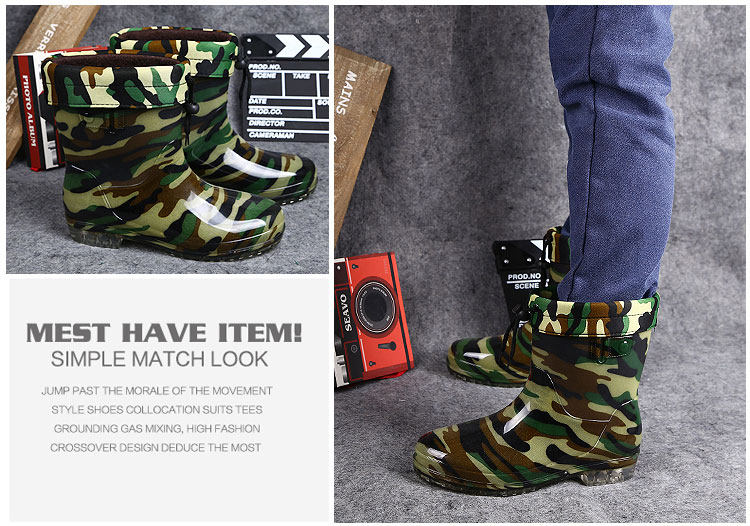 Chaussures - bottes caoutchouc homme pour hiver - semelle tendon - Ref 961254 Image 18