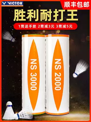 victor victory nylon ball resistant badminton victor plastic 6 pack training NS2000 3000
