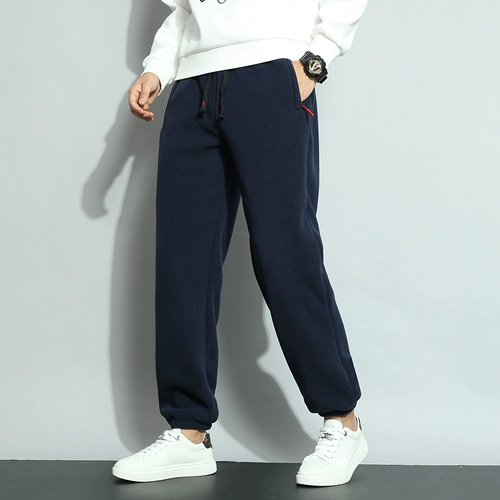 Утепленные бархатные штаны для отдыха, коллекция 2023, свободный прямой крой