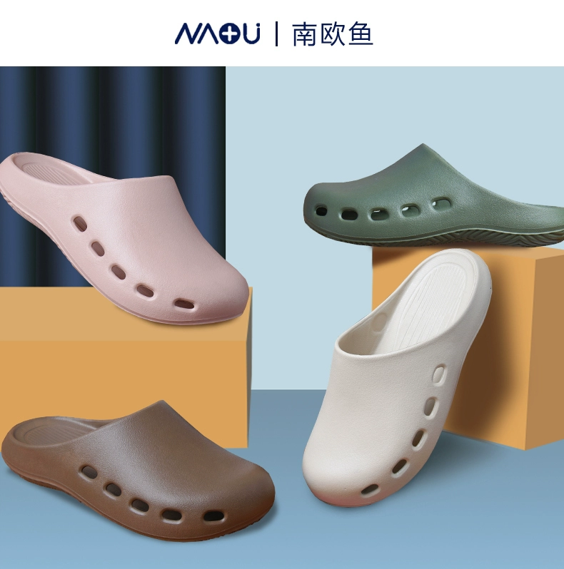 Nam Âu Giày Phẫu Thuật Cá Giày Croc Nữ Giày Làm Việc Của Bác Sĩ Phòng Phẫu Thuật Giày Đặc Biệt Dép Y Tá Đế Mềm Chống Trơn Trượt nam dép y tế